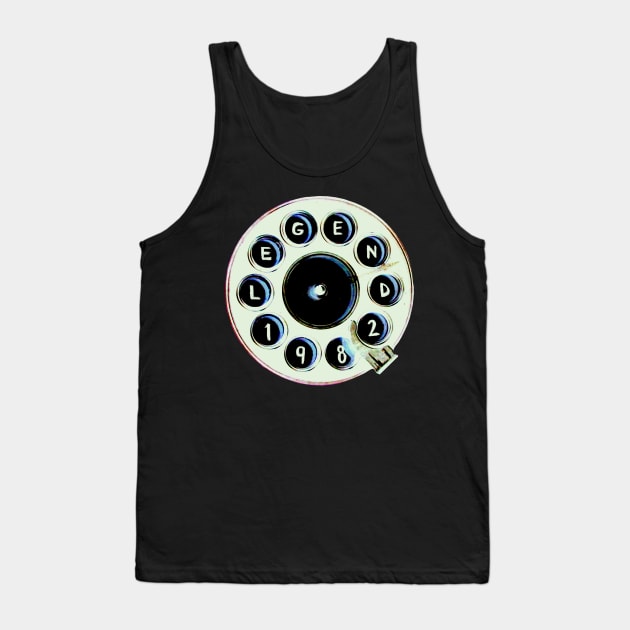 1982 Birthday, Retro Phone, 1982 Legend, Born in 1982 Tank Top by badlydrawnbabe